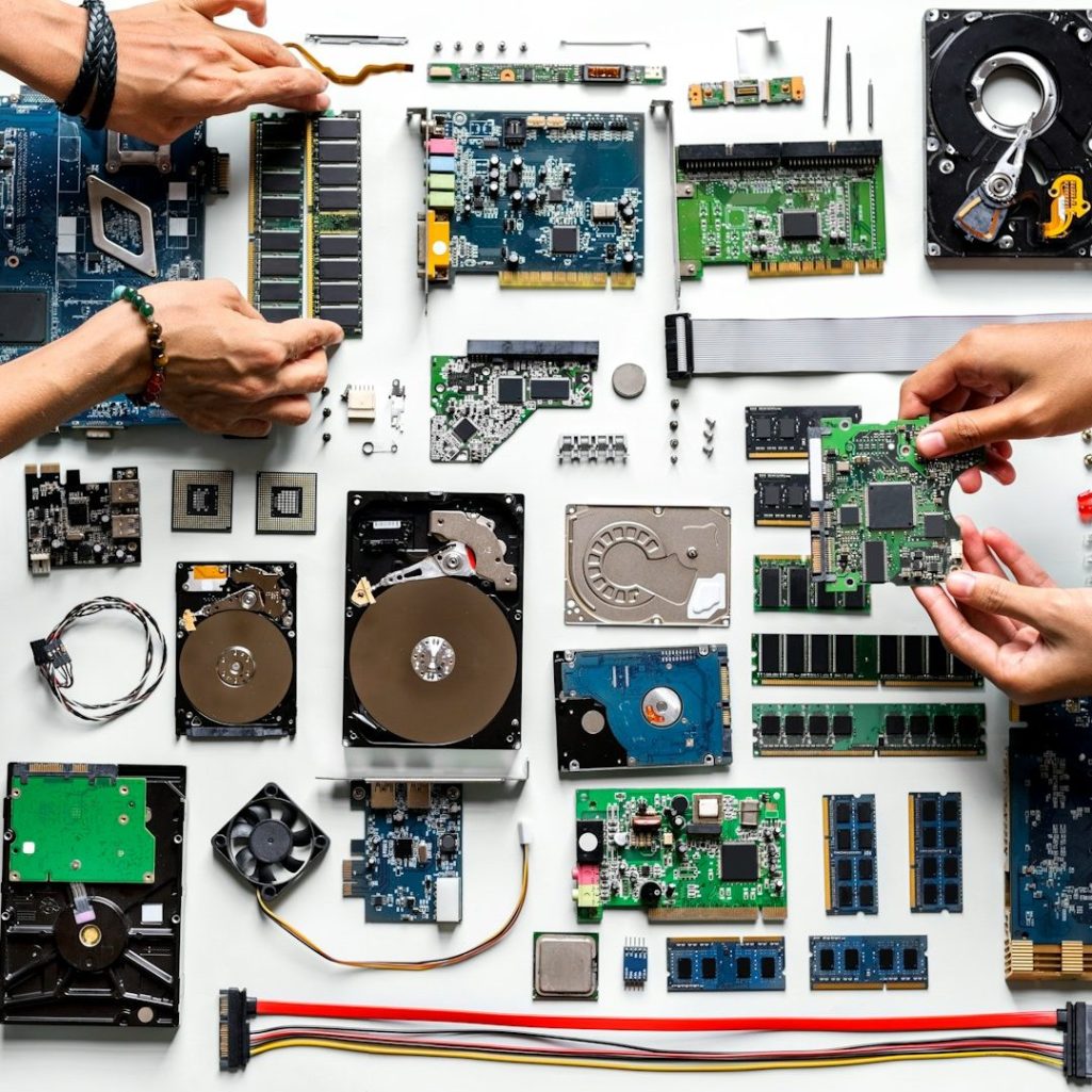 Recycled tech components